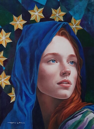 Pittura intitolato "Senza titolo" da Mario Venza, Opera d'arte originale, Acrilico