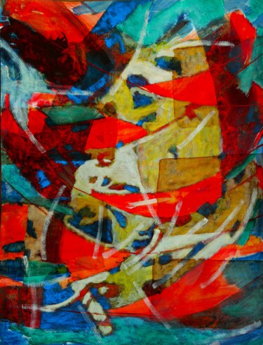 Peinture intitulée "Vertumne" par Philippe Casaubon, Œuvre d'art originale, Huile