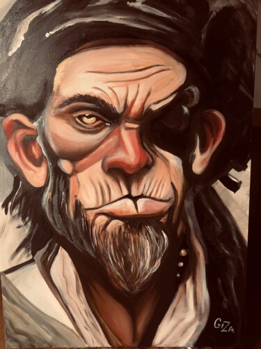 绘画 标题为“The Admiral” 由Giza, 原创艺术品, 丙烯