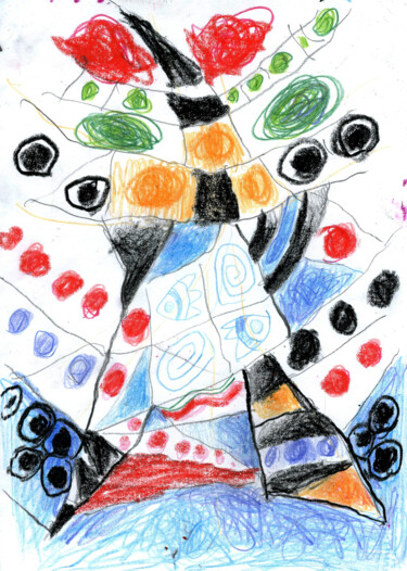 Printmaking titled "Duende 3.  -  Elf 3." by Albert Cruells, Original Artwork, Digital Print