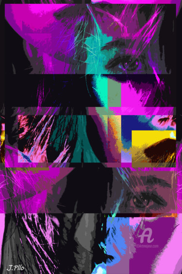 Arte digital titulada "Rosy" por Joseph Pllo, Obra de arte original, Pintura Digital