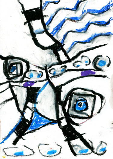 Printmaking titled "Duende 4.  -  Elf 4." by Albert Cruells, Original Artwork, Digital Print