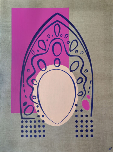 Painting titled "Vesta" by Yulia Belasla, Original Artwork, Acrylic