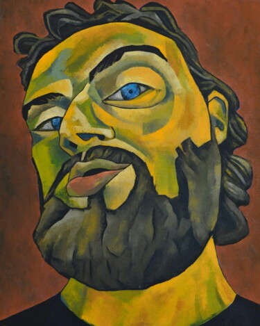 "Self-portrait(3)" başlıklı Tablo Louis Carcassonne tarafından, Orijinal sanat, Petrol