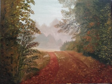 Peinture intitulée "Ambiances d'Alsace" par Patrick Magne, Œuvre d'art originale, Huile
