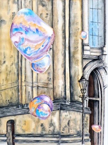 Peinture intitulée "Іnstancy" par Olena Yemelianova, Œuvre d'art originale, Aquarelle