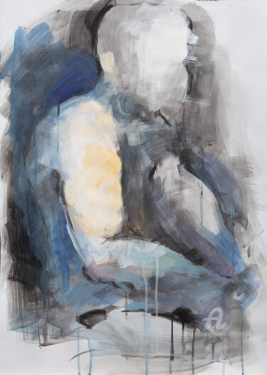 Painting titled "Egregore" by Ioannis Filippopoulos, Original Artwork, Acrylic