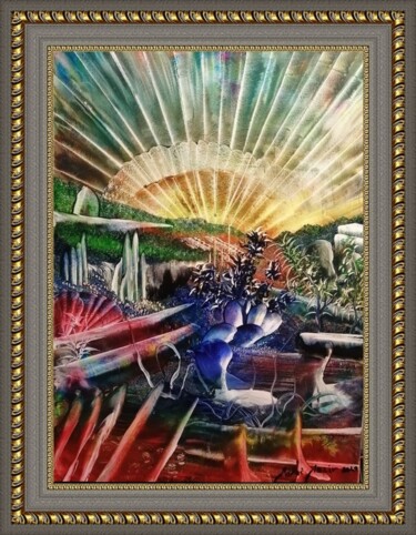 "Il Nostro Domani" Pittura intitolato ""Il Nostro Domani"" da Nezir Sarac, Opera d'arte originale, Olio Montato su Telaio per barella in legno