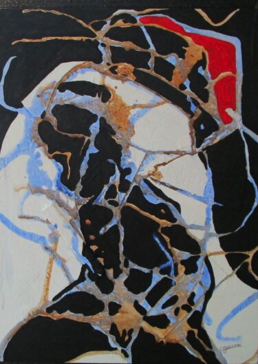 Silhouette Peinture intitulée "Silhouette" par Claude Gascon, Œuvre d'art originale, Acrylique Monté sur Châssis en bois