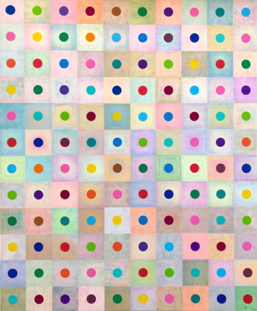 Peinture intitulée "Abstract game" par Carlos Pequito, Œuvre d'art originale, Acrylique Monté sur Châssis en bois