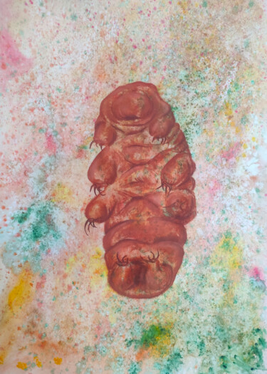 图画 标题为“Tardigrade” 由Stasy Vo, 原创艺术品, 粉彩