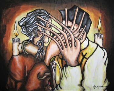 Peinture intitulée "Confession" par Bertrand Lamouroux, Œuvre d'art originale, Acrylique