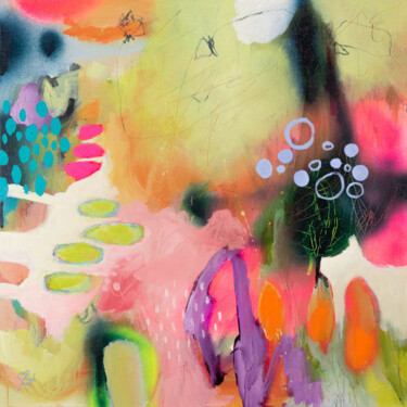Peinture intitulée "Don't jump to concl…" par Chantal Proulx, Œuvre d'art originale, Acrylique Monté sur Châssis en bois