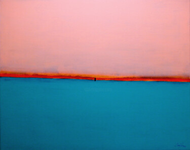 Painting titled "Monolithe 5" by Carlos Pequito, Original Artwork, Acrylic Mounted on Wood Stretcher frame