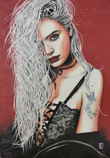 Peinture intitulée "NUBA" par Nanou, Œuvre d'art originale, Acrylique Monté sur Châssis en bois
