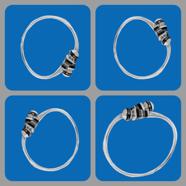 Un magnifique Bracelet Touareg en argent KA23BT20 设计 标题为“Un magnifique Brace…” 由Nomade Bijoux, 原创艺术品, 首饰
