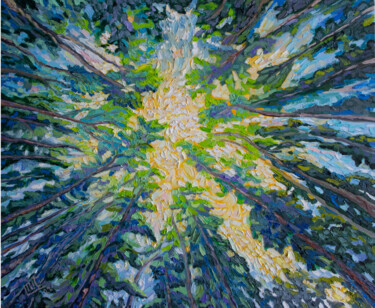 Painting titled "Transition to noon" by Lilit Vardanyan, Original Artwork, Oil