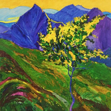 绘画 标题为“Spring bloom. The F…” 由Sveta Peuch, 原创艺术品, 丙烯 安装在木质担架架上