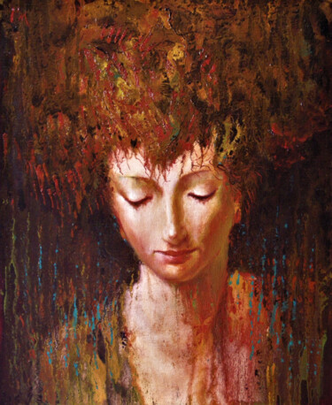 Peinture intitulée "Terra Mater" par Isabel Mahe, Œuvre d'art originale, Huile Monté sur Châssis en bois