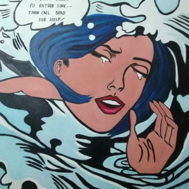 Pintura titulada "Conic2" por Encarnita Martin, Obra de arte original, Oleo Montado en Bastidor de camilla de madera