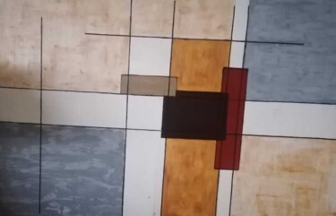 Pintura titulada "Cuadricula" por Encarnita Martin, Obra de arte original, Oleo Montado en Bastidor de camilla de madera