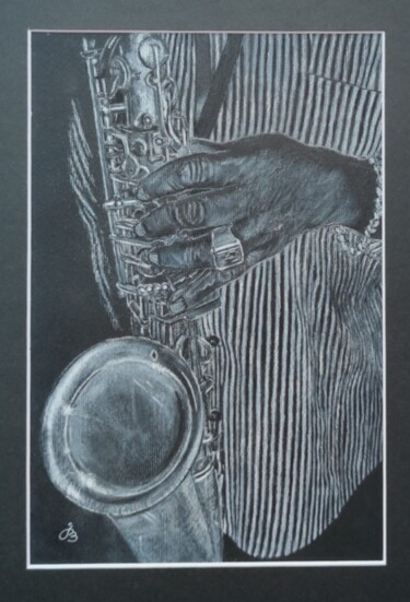 绘画 标题为“Papy Sainte Luce au…” 由Jean-Michel Legras, 原创艺术品, 粉彩 安装在artwork_cat.上