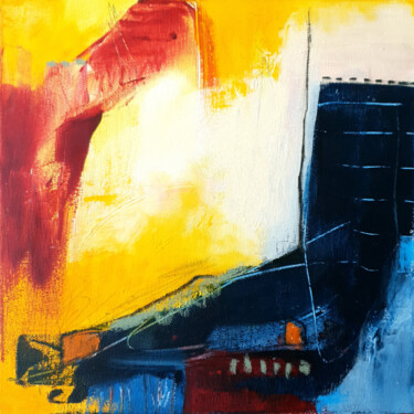 Feels like summer Painting titled "Feels like summer" by Iulia Paun, Original Artwork, Acrylic Mounted on Wood Stretcher frame