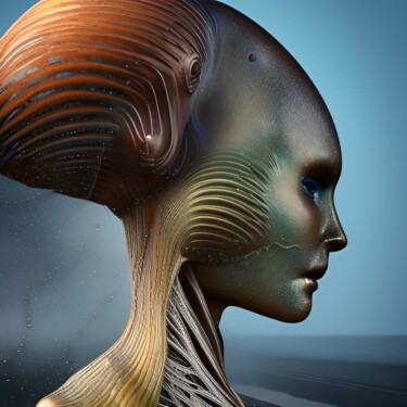 Digital Arts titled "EALIEN" by Michael C Bertsch, Original Artwork, 2D Digital Work