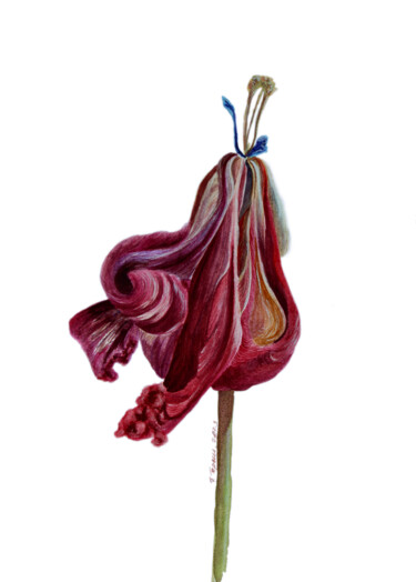 "In the last outfit" Painting titled ""In the last outfit"" by Tetiana Teresh, Original Artwork, Watercolor