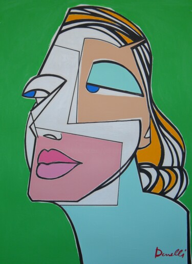 Painting titled "Tamara de Lempicka" by Gabriele Donelli, Original Artwork, Acrylic