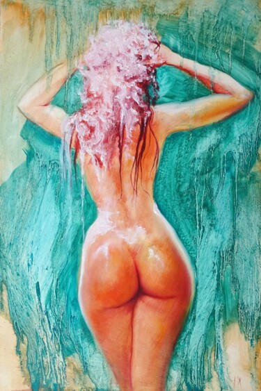🚿 Shampooing crème 🚿 Cream shampoo Painting titled "🚿 Shampooing crème…" by Isabel Mahe, Original Artwork, Oil