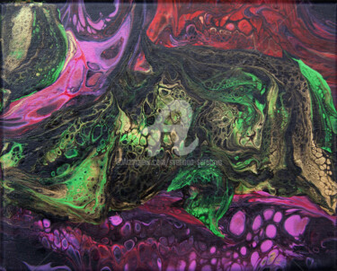 제목이 "Dragon, abstraction"인 미술작품 Svetlana Saratova로, 원작, 아크릴