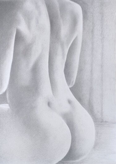 Naked figure 图画 标题为“Naked figure” 由Yura Zaika, 原创艺术品, 铅笔