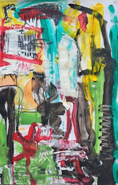 绘画 标题为“Ermite 25 (Être à S…” 由Mark Peintre, 原创艺术品, 丙烯