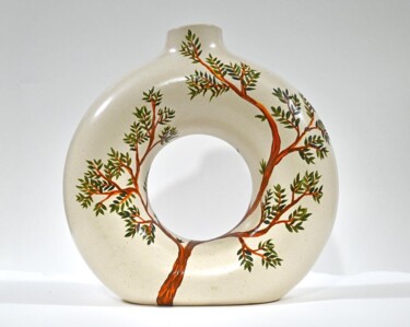 Sculpture titled "Spring on my vase" by Sumit Ratta, Original Artwork, Ceramics