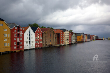 Warehouses - Trondheim - Norway 摄影 标题为“Warehouses - Trondh…” 由Scott Gregory Banner, 原创艺术品, 数码摄影
