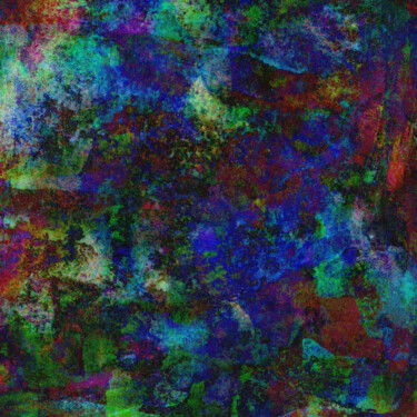 Arte digital titulada "Mystic blue lights…" por Anna Vaasi, Obra de arte original, Pintura Digital