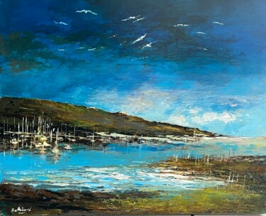제목이 "Une baie tranquille"인 미술작품 Daniel Bathiard로, 원작, 기름
