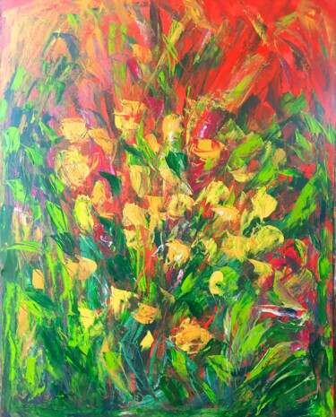 "Belle énergie" başlıklı Tablo Sandra Land tarafından, Orijinal sanat, Petrol