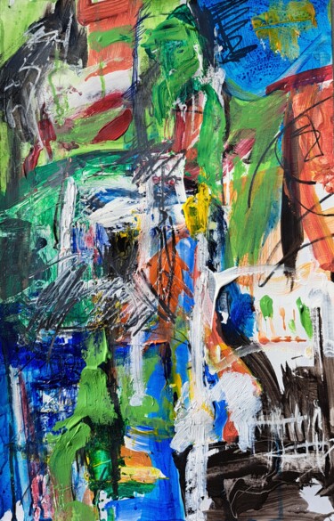 绘画 标题为“Ermite 26 (look in…” 由Mark Peintre, 原创艺术品, 丙烯