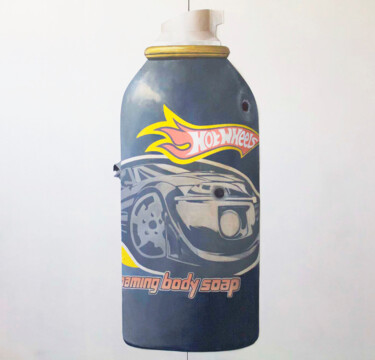 绘画 标题为“Foaming Body Soap” 由Marc Beaudette, 原创艺术品, 丙烯