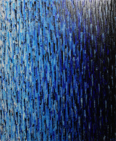 Fondu couleur blanc bleu Schilderij getiteld "Fondu couleur blanc…" door Jonathan Pradillon, Origineel Kunstwerk, Acryl Gemonteerd op Frame voor hout…