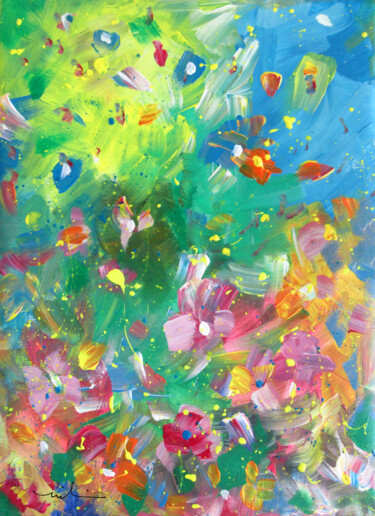 「Spring Is In The Ai…」というタイトルの絵画 Miki De Goodaboomによって, オリジナルのアートワーク, アクリル