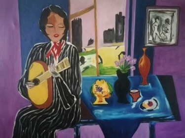 Pintura titulada "Mujer" por Encarnita Martin, Obra de arte original, Oleo Montado en Bastidor de camilla de madera