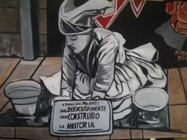 Pintura titulada "Pamplones" por Encarnita Martin, Obra de arte original, Oleo Montado en Bastidor de camilla de madera