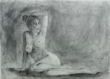 「Çıplak」というタイトルの描画 Caner Ünlüによって, オリジナルのアートワーク, 鉛筆