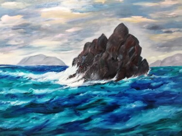 Pintura titulada "Azotemarino" por Encarnita Martin, Obra de arte original, Oleo Montado en Bastidor de camilla de madera
