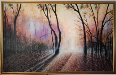 Pittura intitolato "Landscape 183x117cm…" da Paul Bielec, Opera d'arte originale, Acrilico