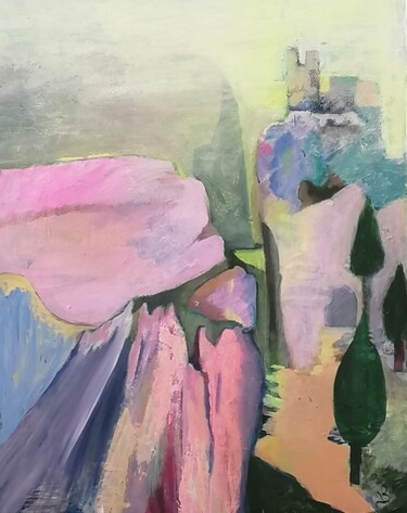 Peinture intitulée "La haut" par Valérie Blum (Valery), Œuvre d'art originale, Acrylique Monté sur Châssis en bois