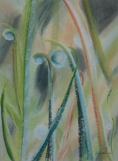 Après la nuit Painting titled "Après la nuit" by Gisèle Dalla Longa, Original Artwork, Pastel